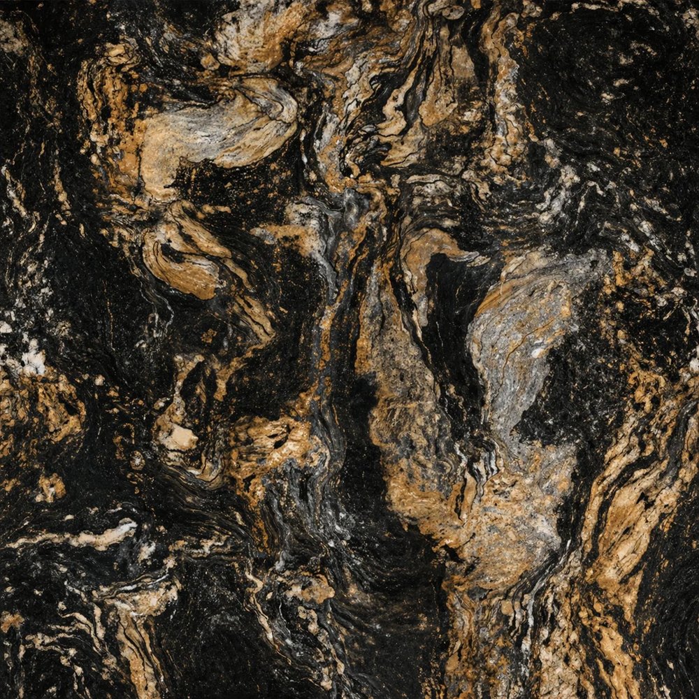 Black & Gold Marble Effect Wide PVC Shower Wall Panels – 90 × 240 cm (Pack of 2) photo 1