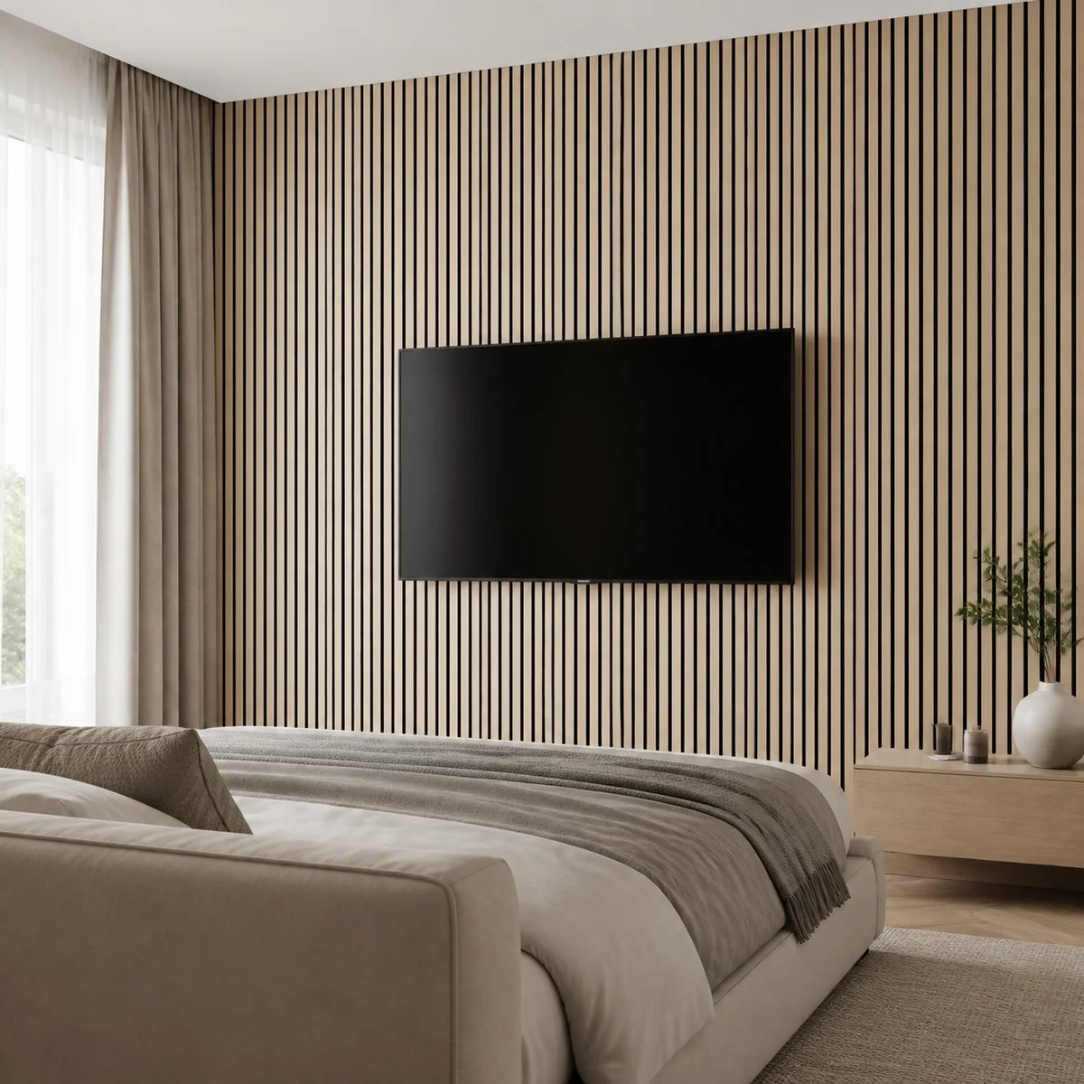 Natural Oak Acoustic Wall Panel — photo 1