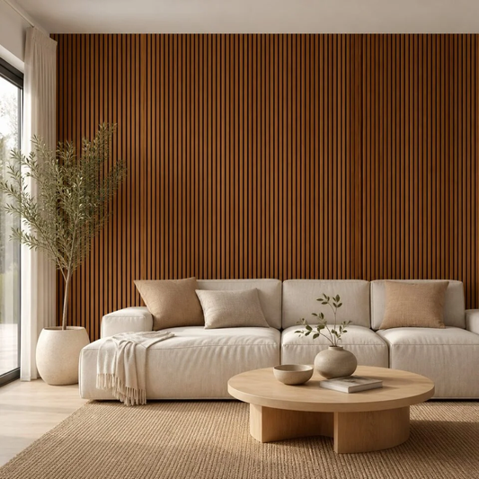 Teak Oak Acoustic Wall Panel — photo 2