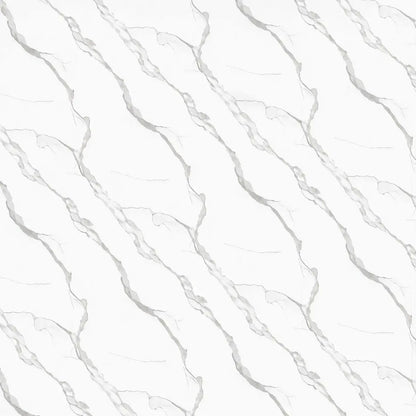 White Marble Effect PVC Wall Panels: material close-up