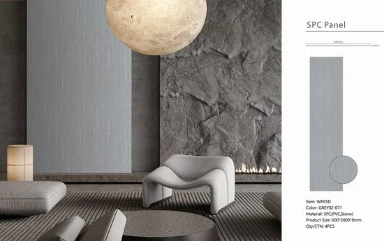Dark Grey Wood Effect PVC Shower Wall Panels – 60 × 240 cm (Pack of 4) photo 3