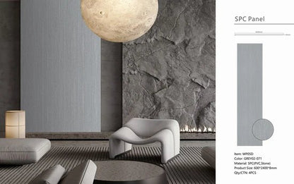 Dark Grey Wood Effect PVC Shower Wall Panels – 60 × 240 cm (Pack of 4) photo 3