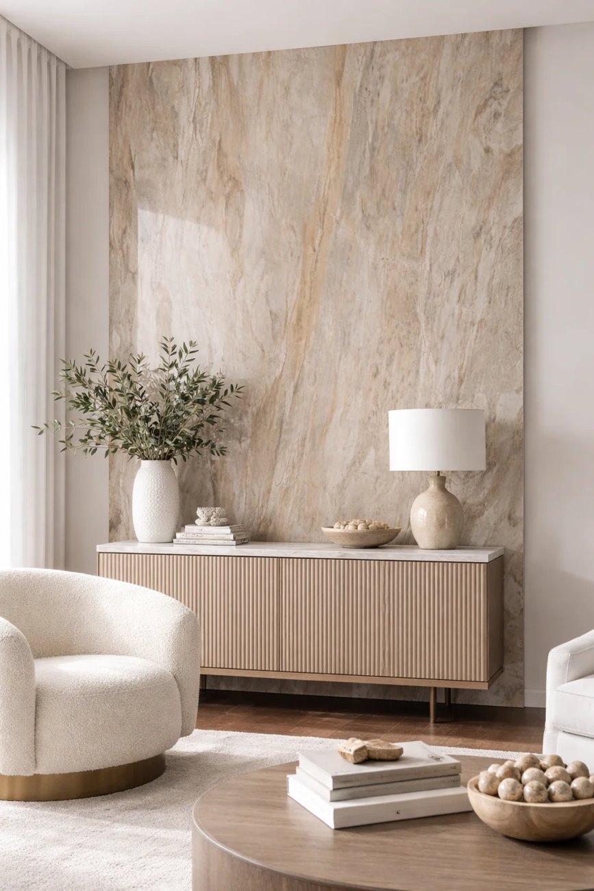 Beige Wood Effect PVC Shower Wall Panels – 60 × 240 cm (Pack of 4) photo 1