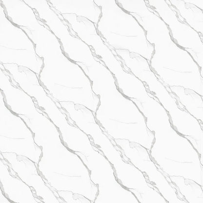 White Marble Effect Wide PVC Shower Wall Panels – 90 × 240 cm (Pack of 2) photo 2