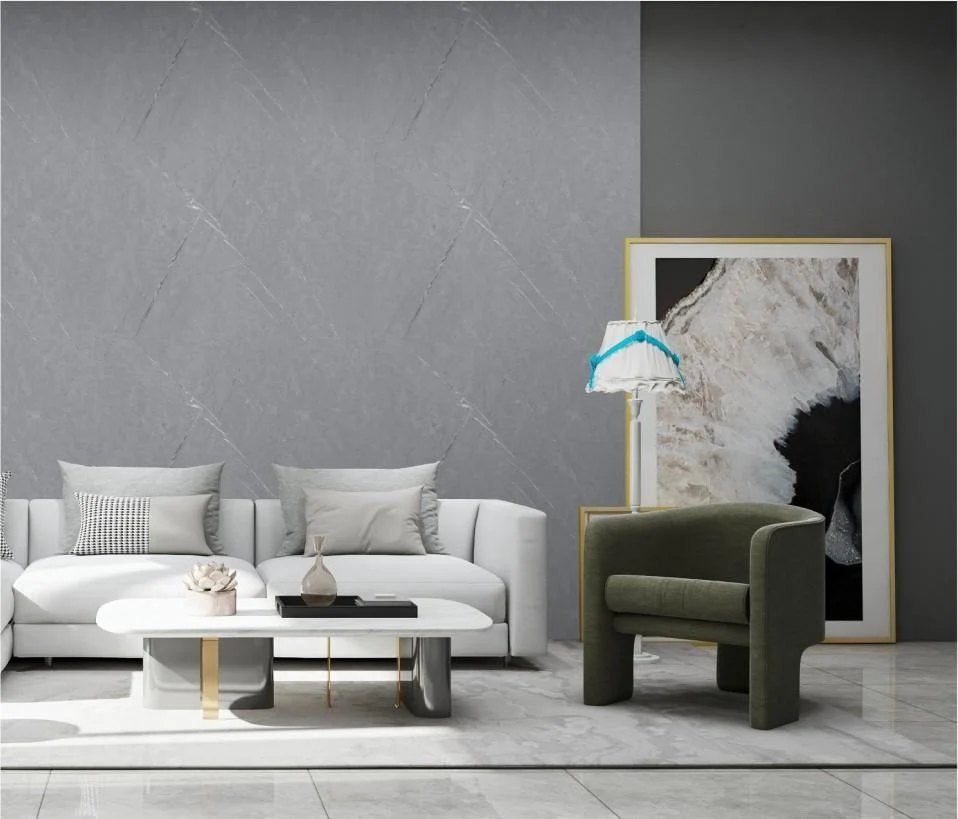 Grey Marble Effect Wide PVC Shower Wall Panels – 90 × 240 cm (Pack of 2) photo 3