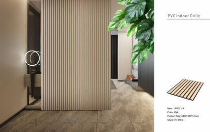 Natural Oak Slatted PVC Shower Wall Panels – 30 × 240 cm (Pack of 8), image 5
