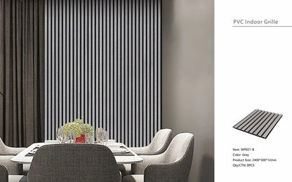 Light Oak Slatted PVC Shower Wall Panels – 30 × 240 cm (Pack of 8), image 3