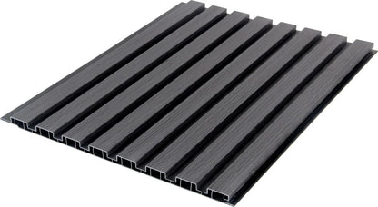 Grey Oak Slatted PVC Shower Wall Panels – 30 × 240 cm (Pack of 8), photo 2