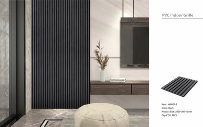 Grey Oak Slatted PVC Shower Wall Panels – 30 × 240 cm (Pack of 8), photo 5
