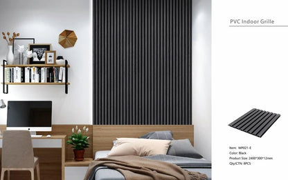 Grey Oak Slatted PVC Shower Wall Panels – 30 × 240 cm (Pack of 8), photo 6