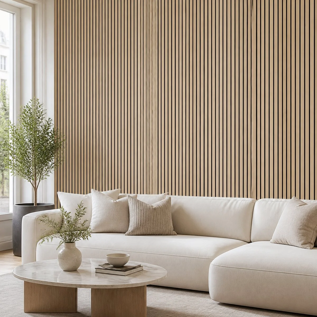 Natural Oak Acoustic Wall Panel — photo 2
