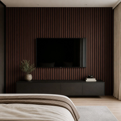 Smoked Oak Acoustic Wall Panel — photo 1