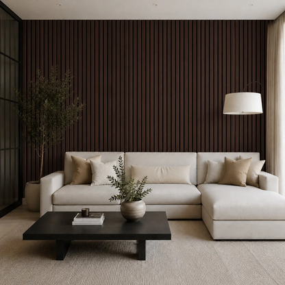 Smoked Oak Acoustic Wall Panel — photo 2