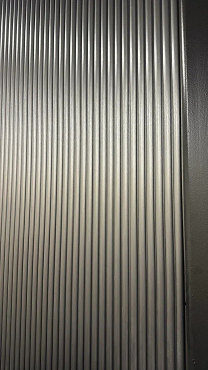Silver Grey Fluted WPC Wall Panel – image 2