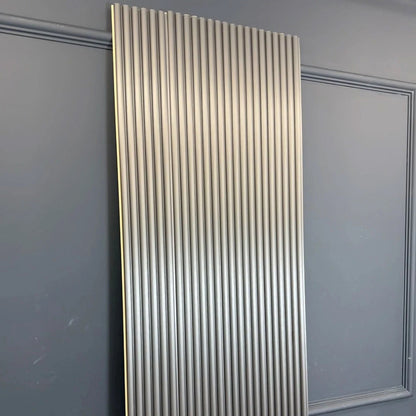 Silver Grey Fluted WPC Wall Panel – image 3
