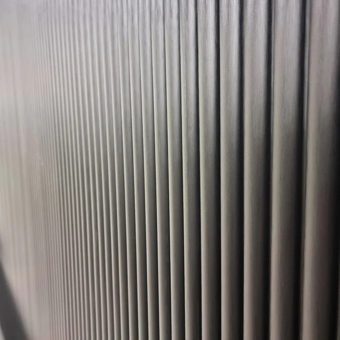 Matte Black Fluted WPC Wall Panel – image 3
