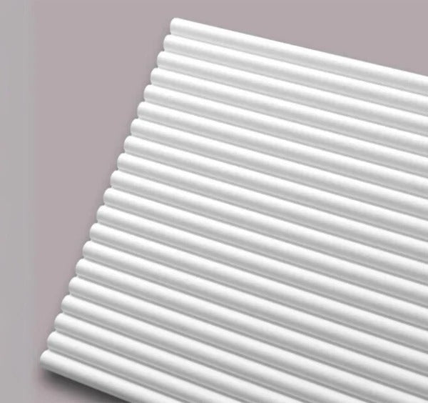 Pearl White Fluted WPC Wall Panel – image 4